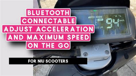 In this video we will show a demonstration of how to unlock the top speed of your NIU scooter. . Niu speed unlock